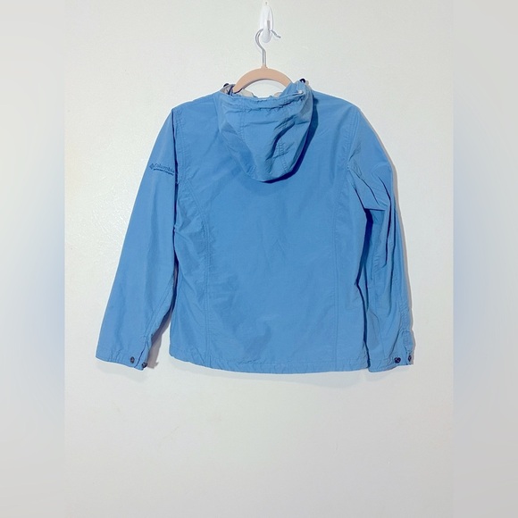 Columbia Light Blue Hooded Full Zip Jacket Size Small Casual Hiking Casual - Picture 5 of 10